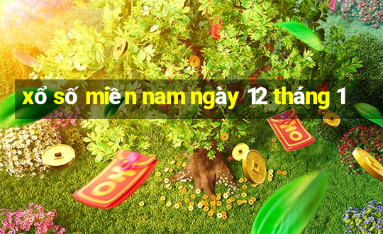 xổ số miền nam ngày 12 tháng 1