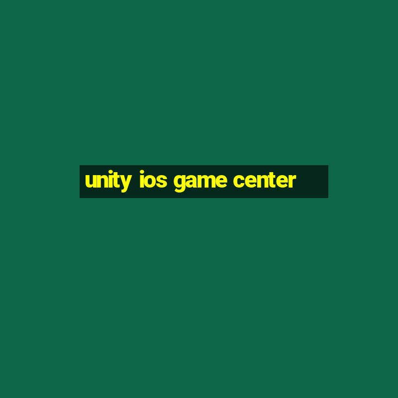 unity ios game center