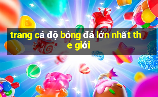 trang cá độ bóng đá lớn nhất the giới