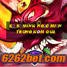 xổ số minh ngọc miền trung hôm qua