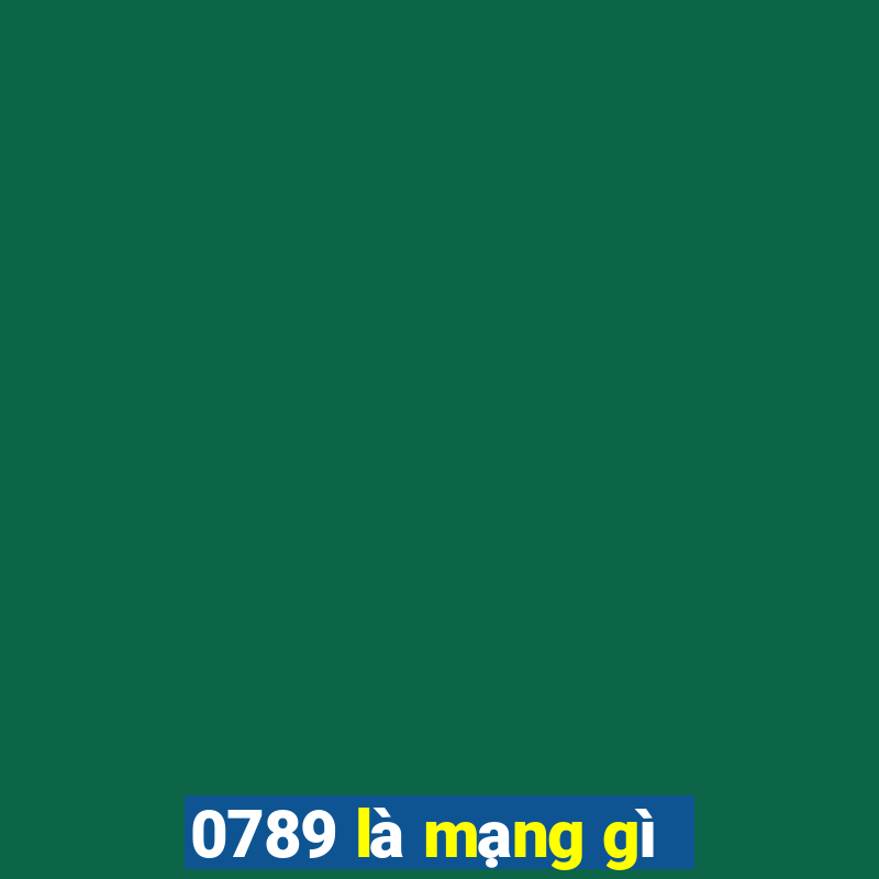 0789 là mạng gì