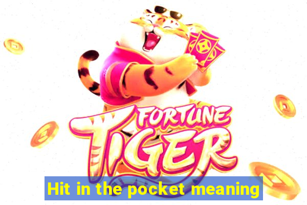 Hit in the pocket meaning