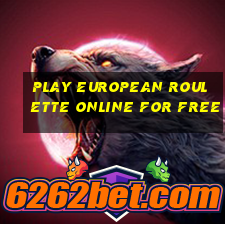 play european roulette online for free