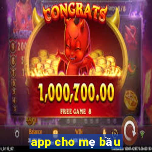 app cho mẹ bầu