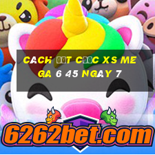 Cách đặt cược XS Mega 6 45 ngày 7