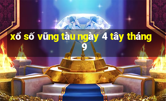 xổ số vũng tàu ngày 4 tây tháng 9