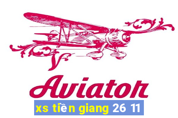 xs tiền giang 26 11