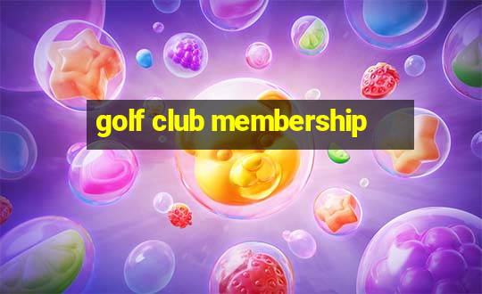 golf club membership