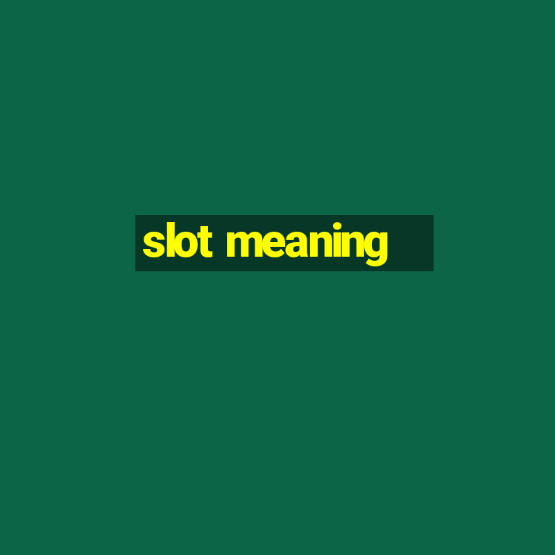 slot meaning