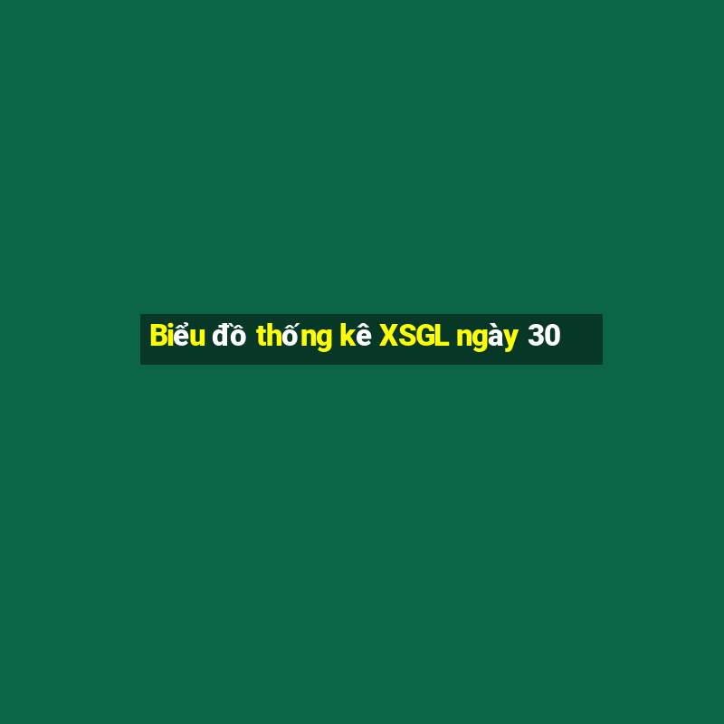 Biểu đồ thống kê XSGL ngày 30