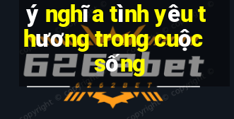 ý nghĩa tình yêu thương trong cuộc sống