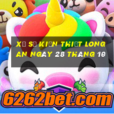 xổ số kiến thiết long an ngày 28 tháng 10