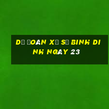 Dự Đoán Xổ Số binh dinh ngày 23