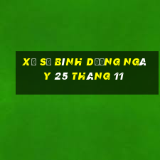 xổ số bình dương ngày 25 tháng 11