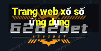 Trang web xổ số ứng dụng