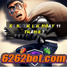 xổ số đắk lắk ngày 11 tháng 7