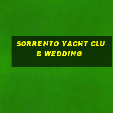 sorrento yacht club wedding