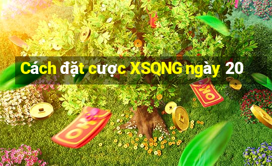 Cách đặt cược XSQNG ngày 20