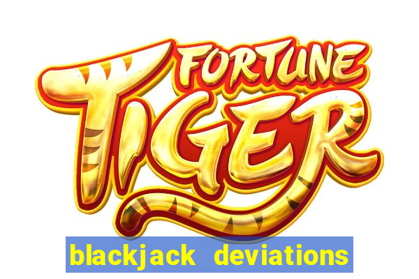 blackjack deviations chart h17