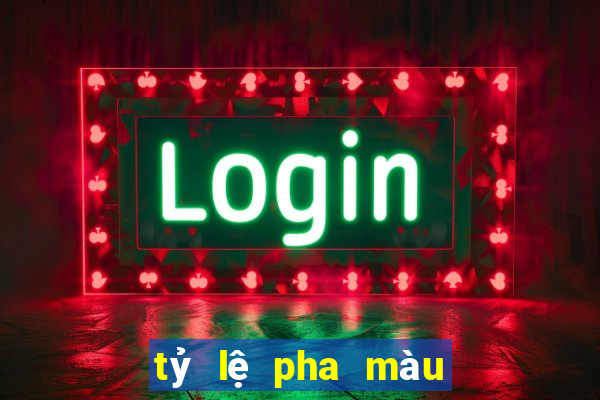 tỷ lệ pha màu nhuộm tóc