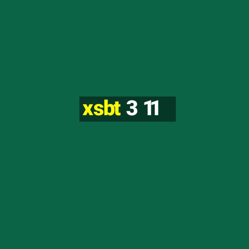 xsbt 3 11