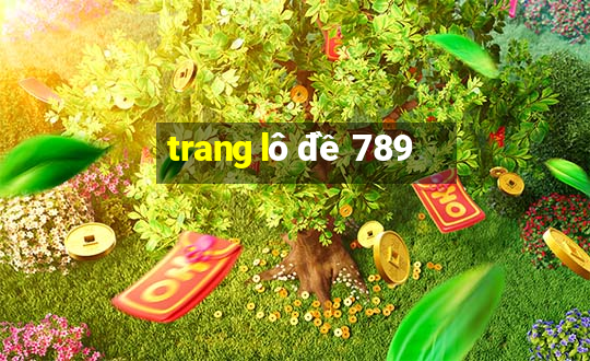 trang lô đề 789