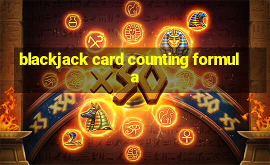 blackjack card counting formula