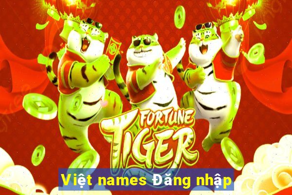 Việt names Đăng nhập