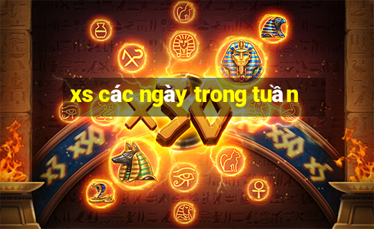 xs các ngày trong tuần