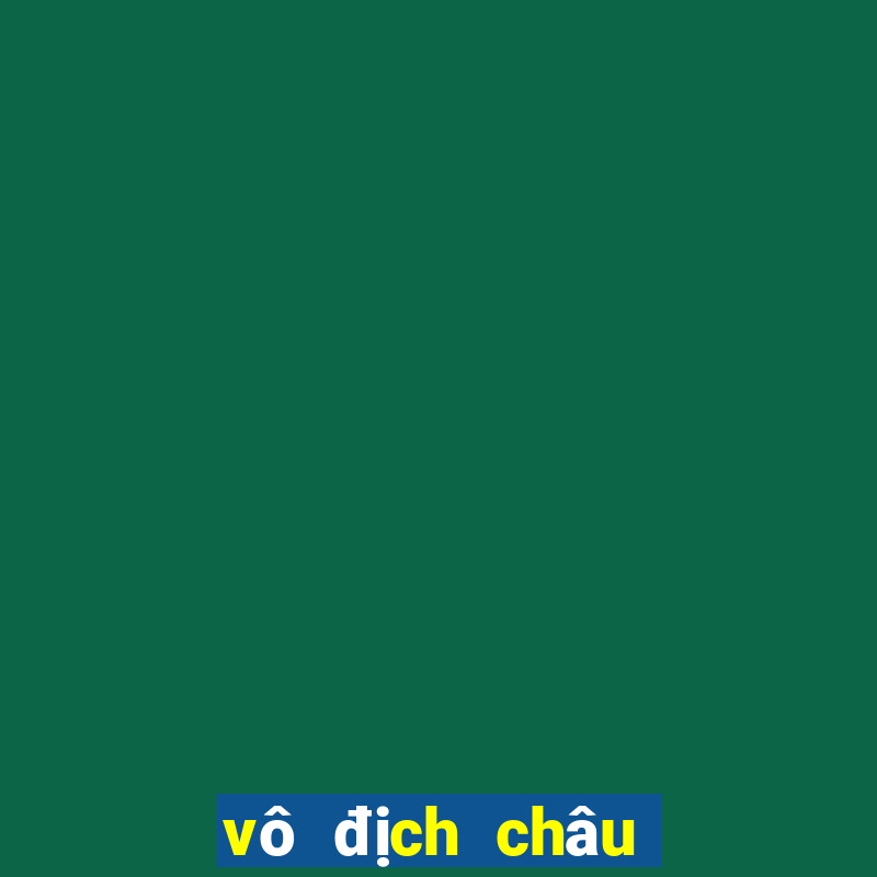 vô địch châu âu nam