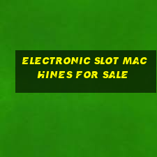 electronic slot machines for sale