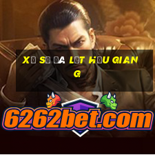 xổ số đà lạt hậu giang