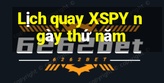 Lịch quay XSPY ngày thứ năm