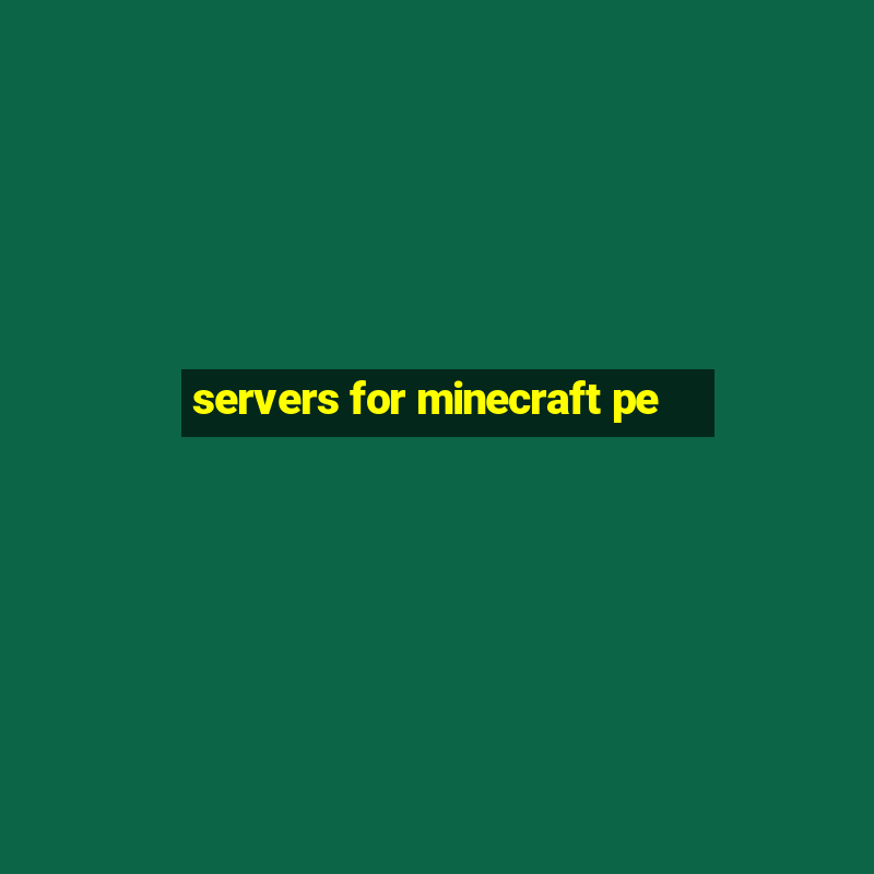 servers for minecraft pe