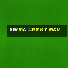 500 mã đăng ký màu