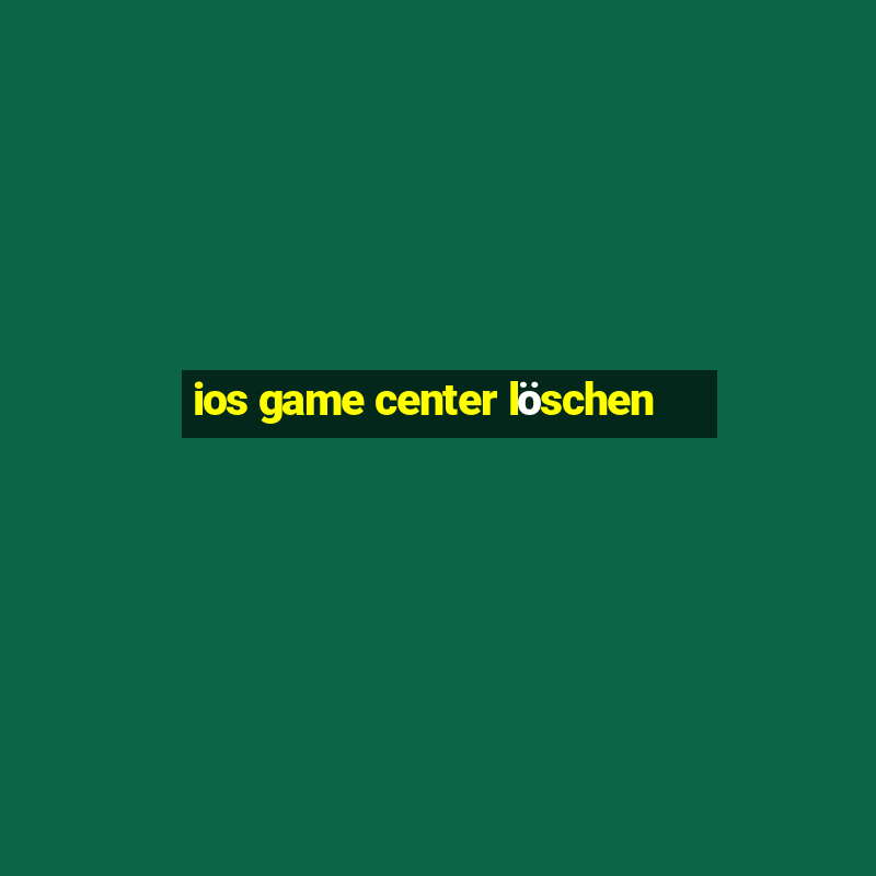 ios game center löschen