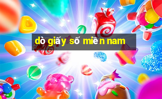 dò giấy số miền nam