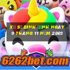 xổ số bình định ngày 9 tháng 11 năm 2003