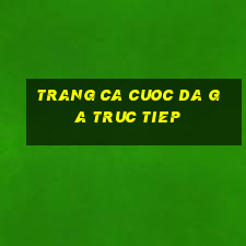 trang ca cuoc da ga truc tiep