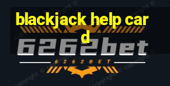 blackjack help card