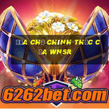 Địa chỉ chính thức của wnsr