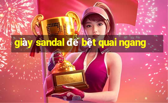 giày sandal đế bệt quai ngang