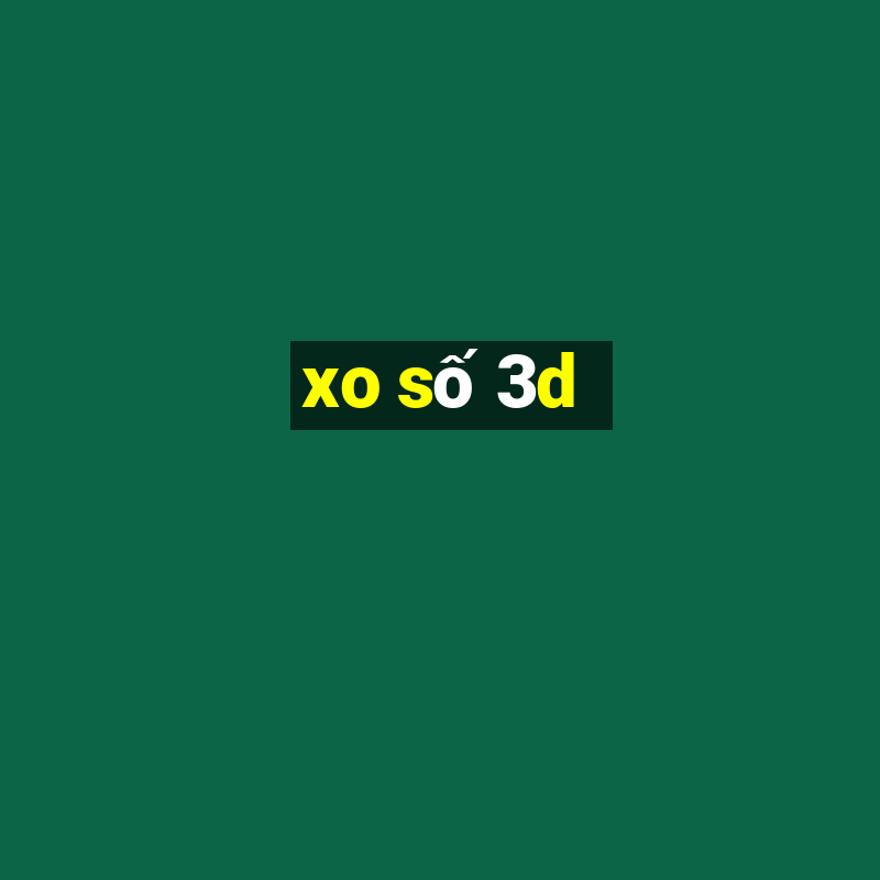 xo số 3d