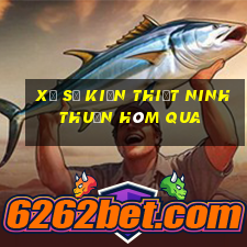 xổ số kiến thiết ninh thuận hôm qua