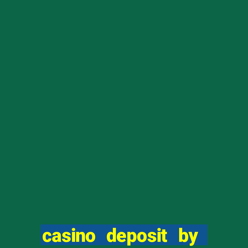 casino deposit by phone bill