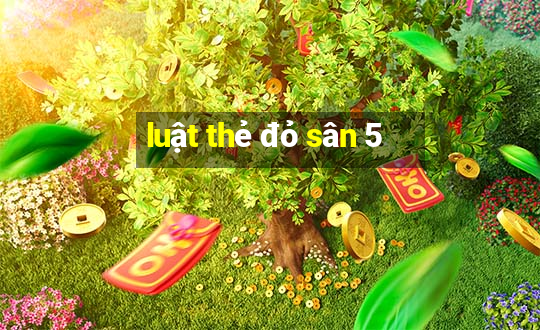 luật thẻ đỏ sân 5