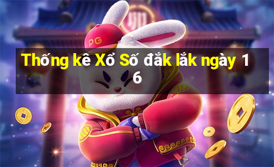 Thống kê Xổ Số đắk lắk ngày 16