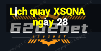 Lịch quay XSQNA ngày 28