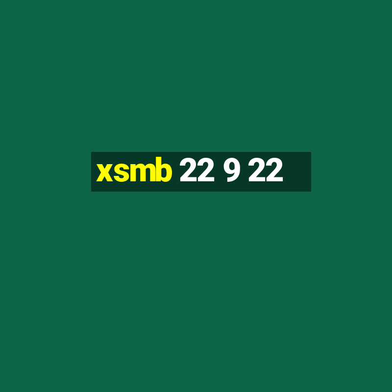 xsmb 22 9 22