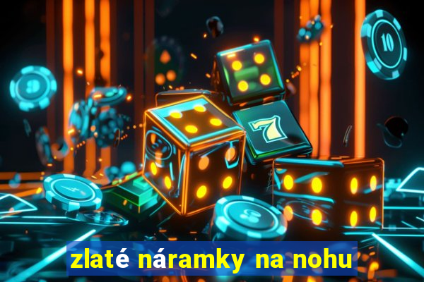 zlaté náramky na nohu